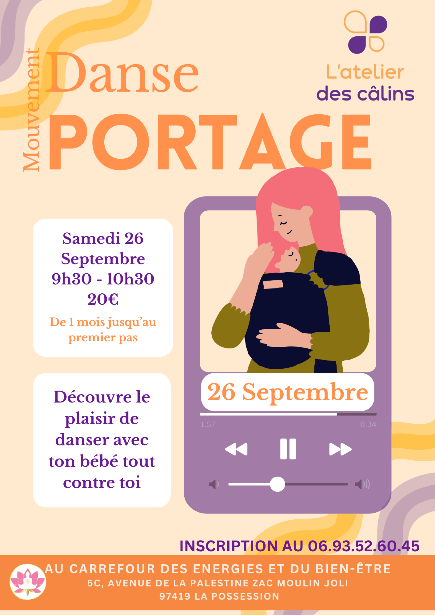 Affiche Mouvement Danse Portage - 26 septembre
