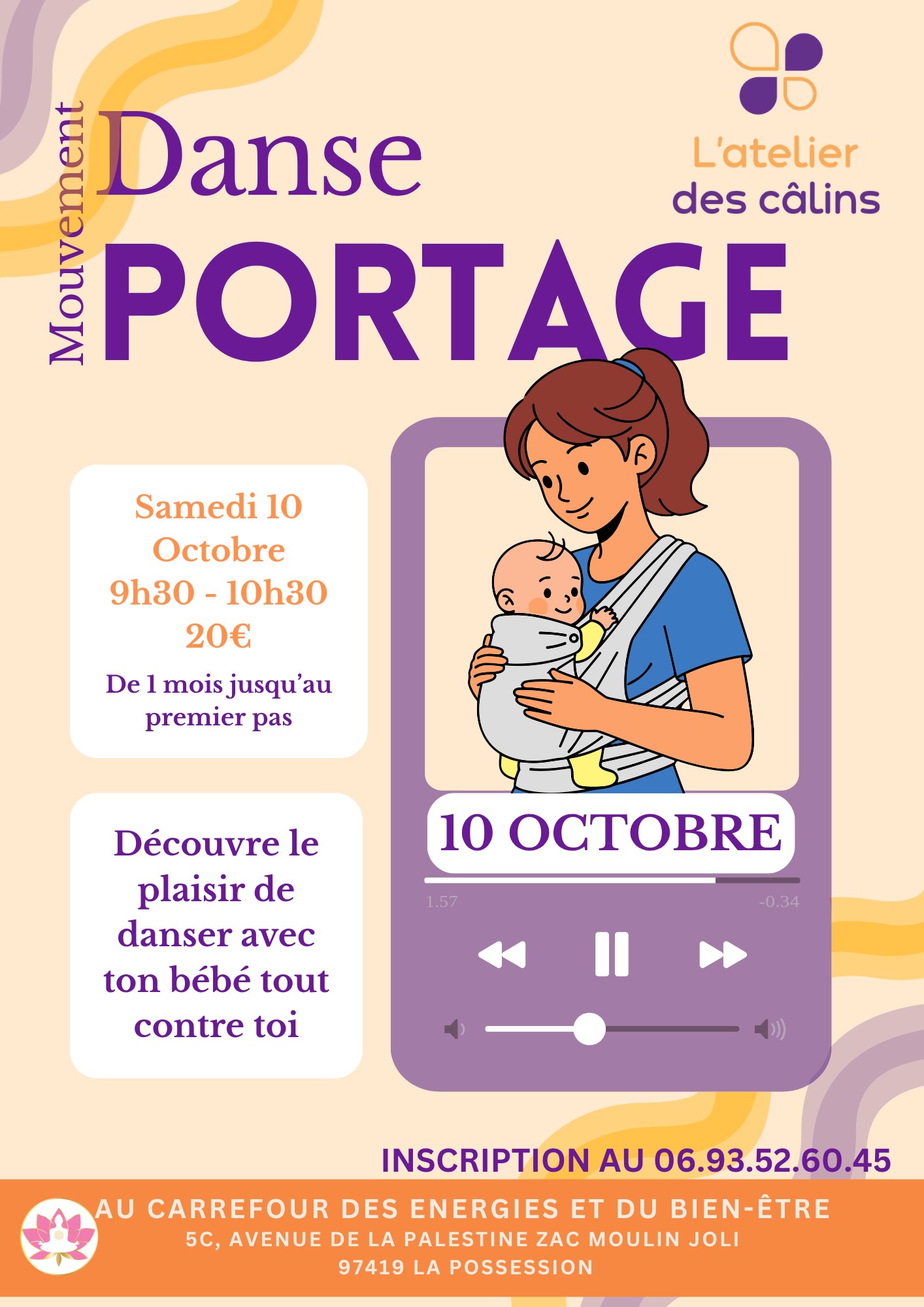 Affiche Mouvement Danse Portage - 10 octobre
